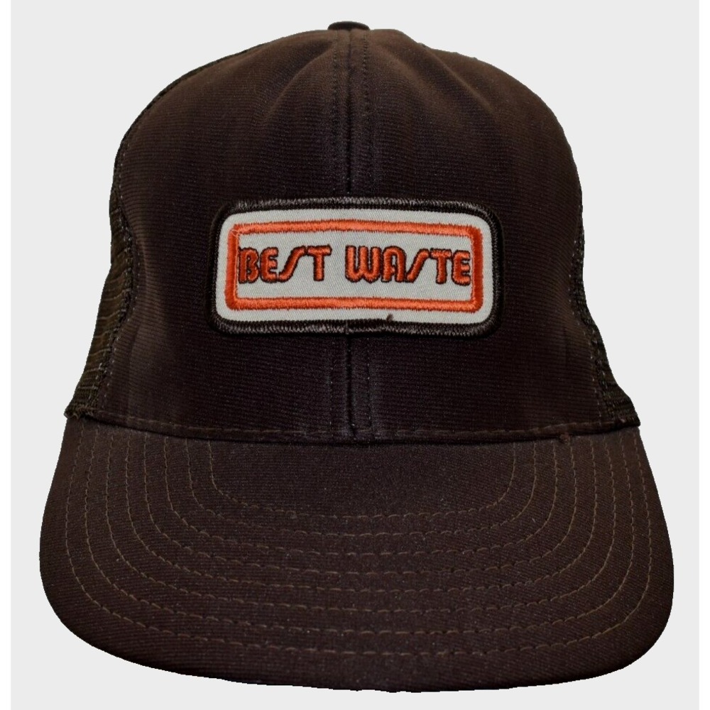 Reynolds Hat Best Waste Snapback Brown Trucker Cap One Size Vintage